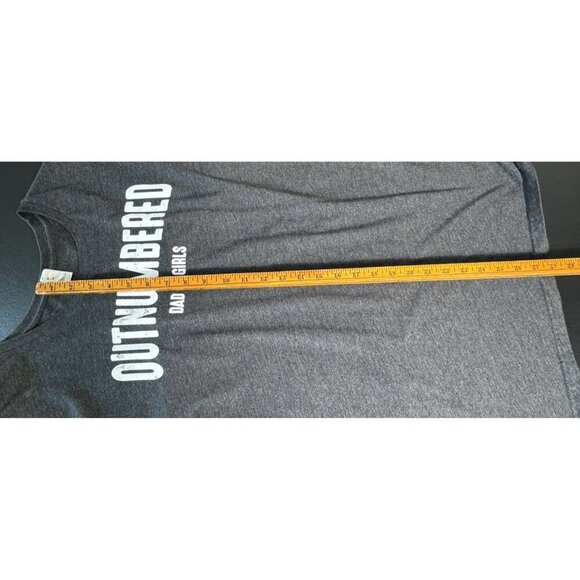 Outnumbered-Dad‎ of Girls tshirt Mens 2XL Black Heathered - Picture 7 of 7
